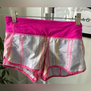 Lululemon Speed Up Low-Rise Lined Short 2.5" Multicolor Excellent Condition